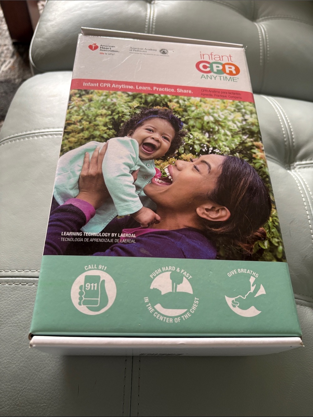 Infant CPR Anytime Training Kit by American Heart Association - Green